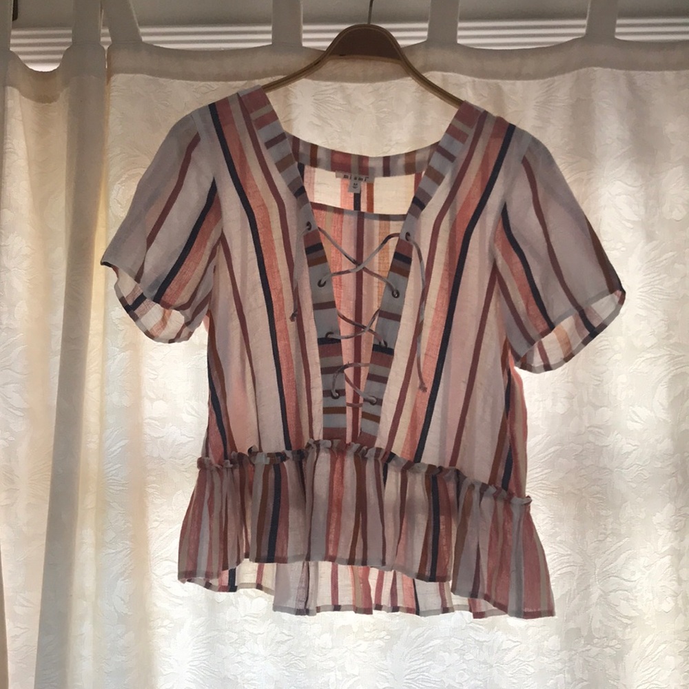 Striped going out top